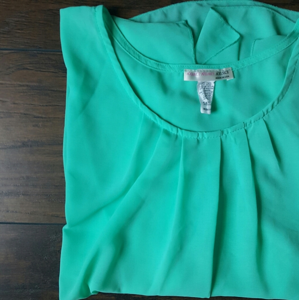 🌿Mint Green Chiffon Top